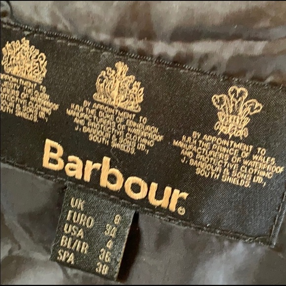Barbour Quilter Jacket. Size 4. Black - Picture 3 of 4